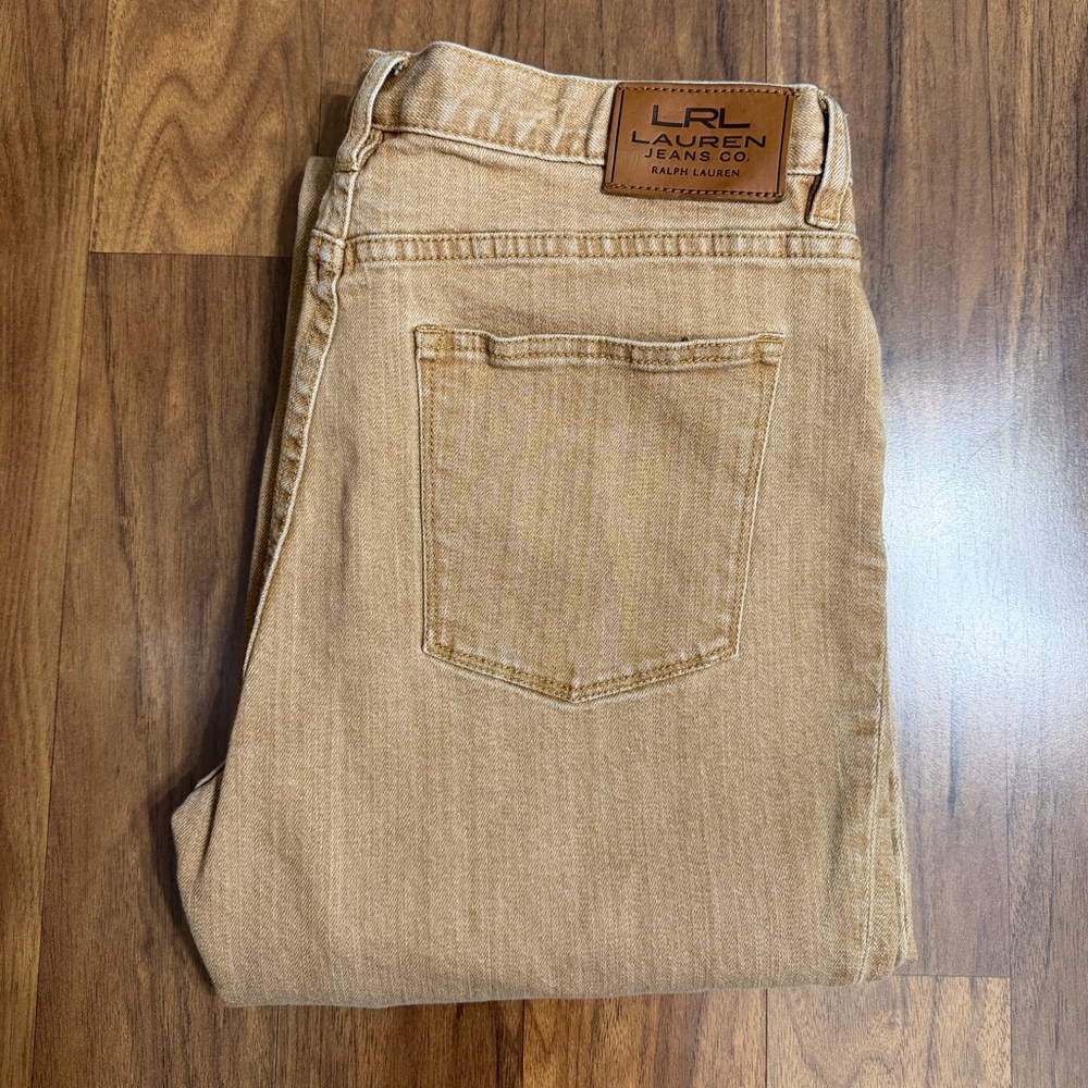 Lauren Ralph Lauren Classic Bootcut Camel Jeans Size Glam Cowgirl W30 L31